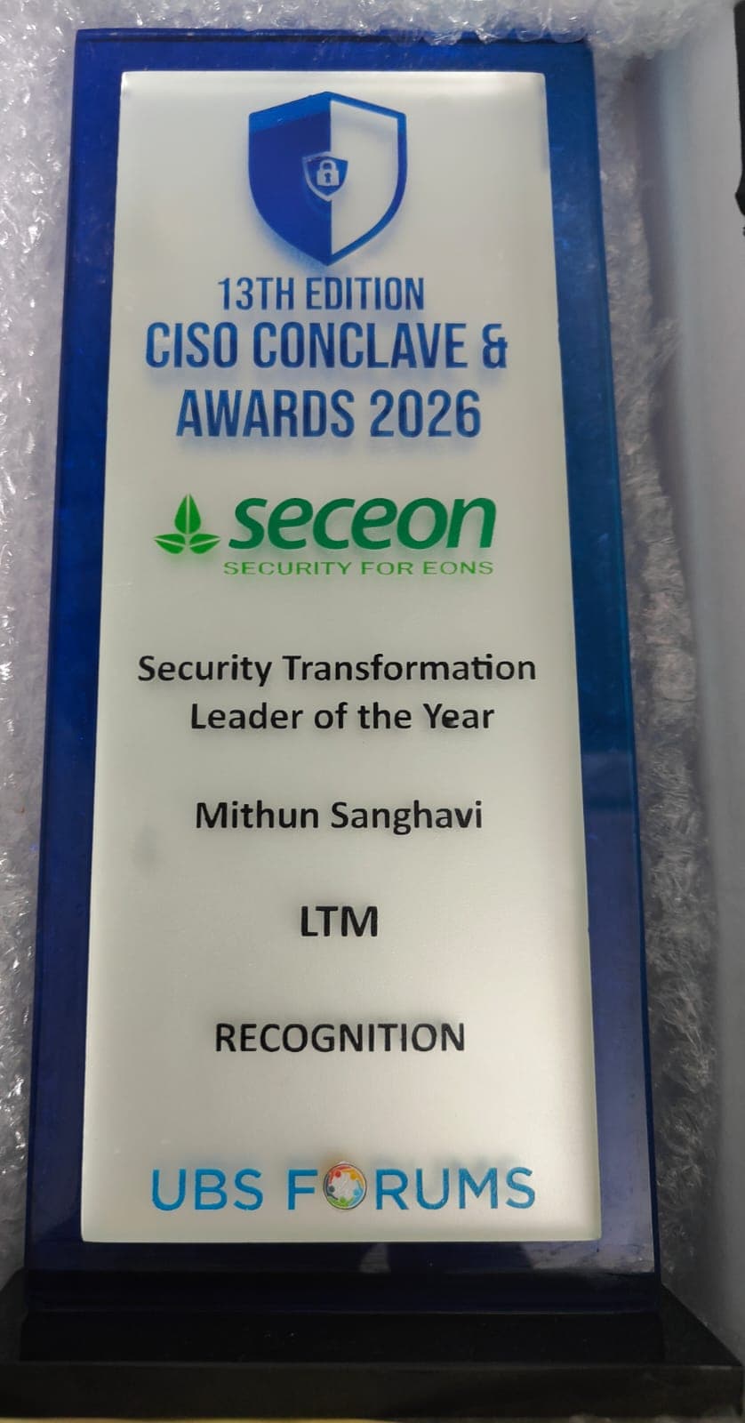 Industry award ceremony, 2026
